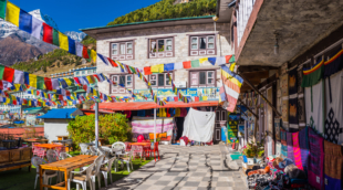 Namche Bazaar Sherpa village teahouses