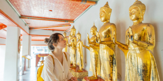 Gold Buddha Wat Pho (Auksinė Budos statula).