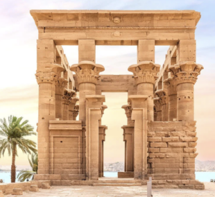 Trajan's Kiosk on Agilkia Island by the Nile, Aswan