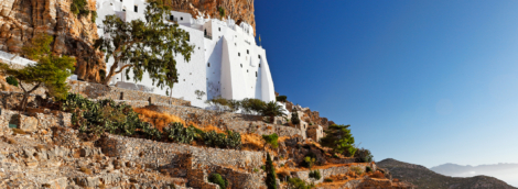 The monastery of Hozoviotissa in Amorgos, Greece