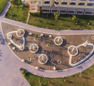 Amwaj Beach Club Abu Soma aerial