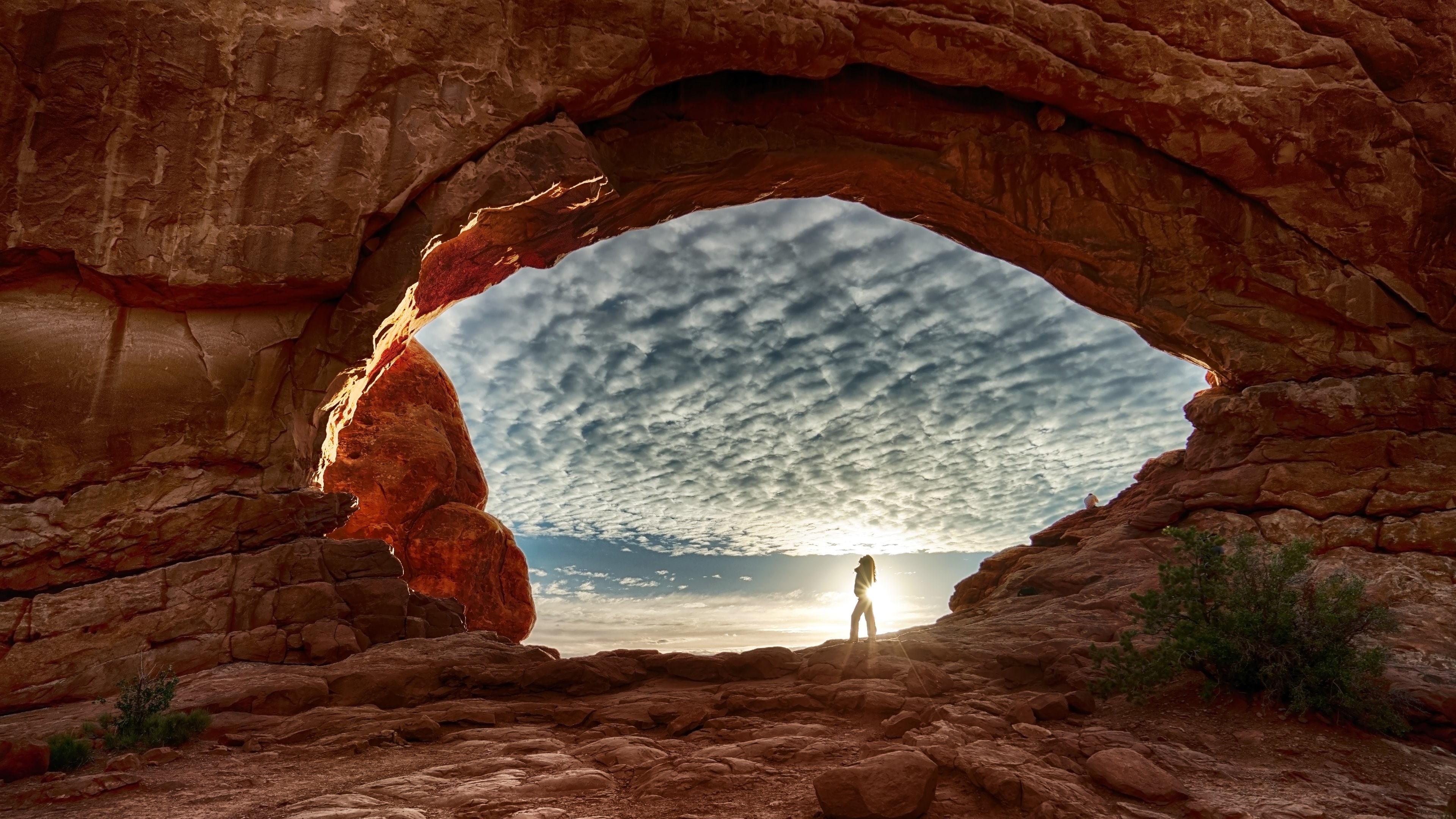 Double O Arch, Arches National Park, Utah бесплатно