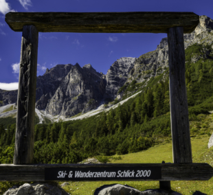 austrijos kalnų vaizdas