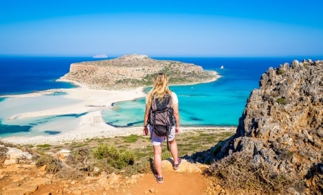 Balos Kreta Graikija papludimys vaizdas