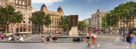 Central plaza of Catalunya