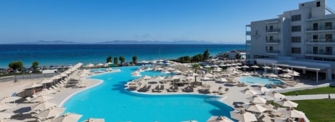 belair beach hotel rodas graikija baseinas