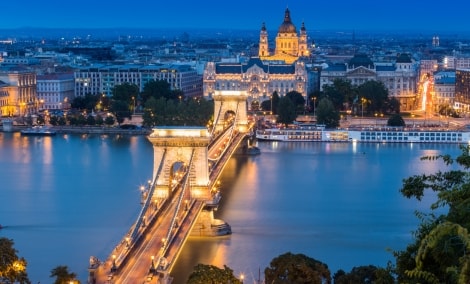 budapestas tiltas ziema 12387