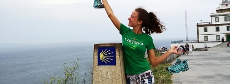 Camino de Santiago mergina ispudziai