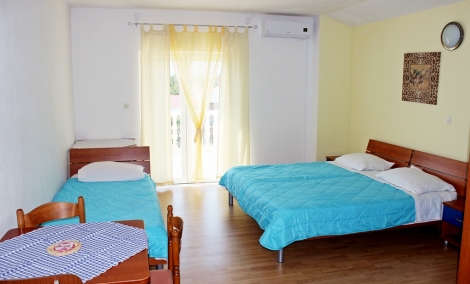 Kroatijos apartamentai miegamieji