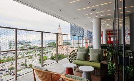 Citizenm Miami World Centerm, terasa