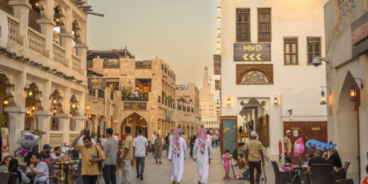 Souq Waqif area in Doha Qatar