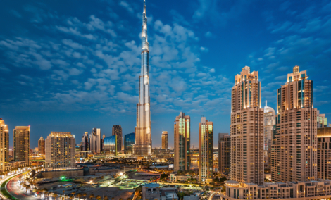 Burj Khalifa ir Dubajaus miesto centras