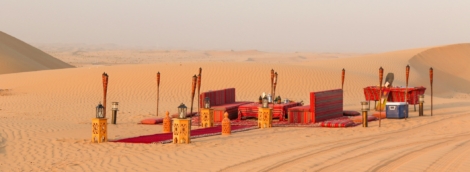 vakarienė dykumoje