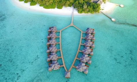 Fihalhohi Island Resort nameliai iš virsaus