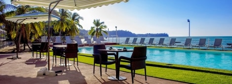 Hotel Orangea Beach Resort, baseinas ir restoranas