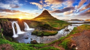 islandija vaizdai saulelydis panorama 9527