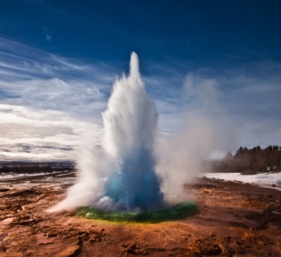 Islandija Geysir geizeris