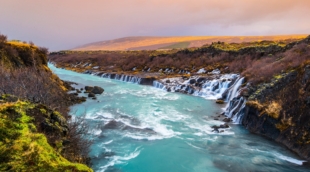 Hraunfossar islandija