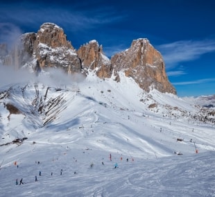 italija slidinejimas kalnai val di fassa 12263