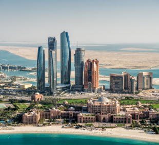 Corniche bay in Abu Dhabi