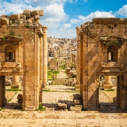 Jordanija Džerašas griūvėsiai
