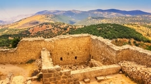 Jordanija Um Kaisas griūvėsiai