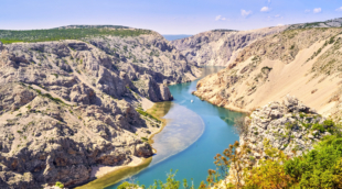 Canyon at the river Zrmanja in Croatia