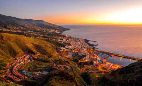 Santa Cruz city on La Palma