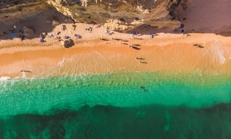 Praia da Marinha beach