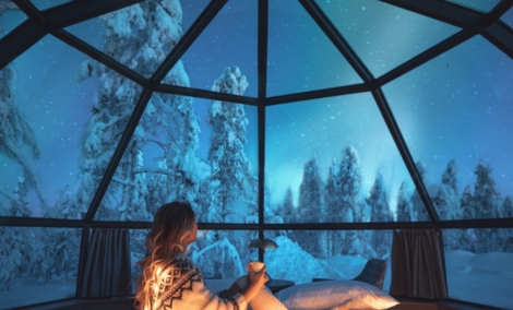 stiklo iglu laplandija makalius
