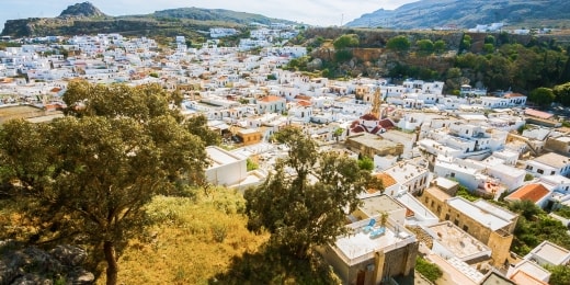 lindos rodas is virsaus