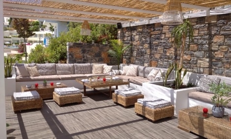 Restoranas ant stogo  Privati lounge zona