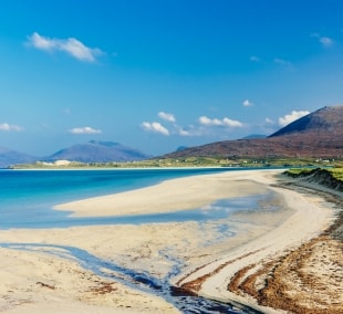 Luskentyre Sands papludimys skotija smelis