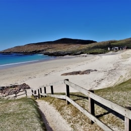 Luskentyre Sands papludimys skotija