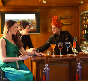 Maharaja Express Luxury Train Rajah Club Bar Lounge