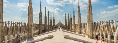 milanas duomo katedros stogas