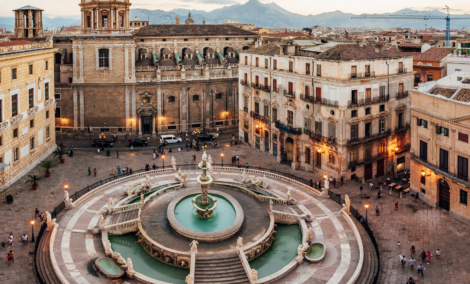 Pretoria Fountain in Palermo
