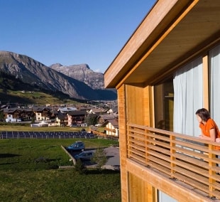 Montivas Lodge, balkonas