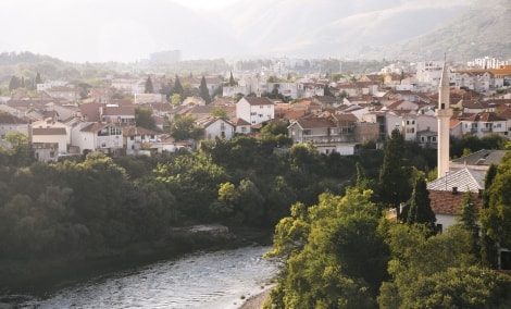 mostar bosnija ir hercogovina panorama