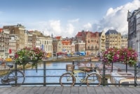 Olandija Amsterdamas dviratis