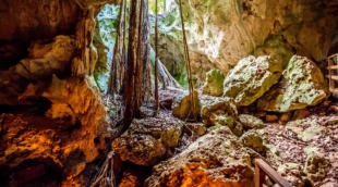 Green grotto caves in Jamaica