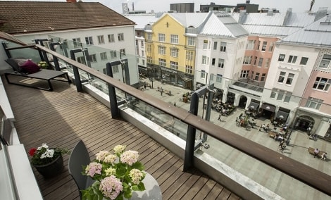 Original Sokos Hotel Arina Oulu, balkonas