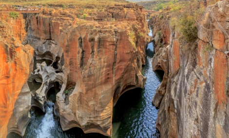 Bourkes Luck Potholes blyde kanjonas