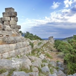 Arkadijos sienu griuvesiai netoli mesenijos