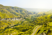 Vardzia cave city from above