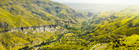 Vardzia cave city from above