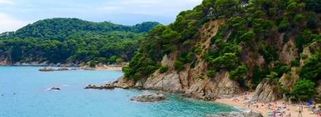 Playa De Sa Boadella papludimys kosta brava