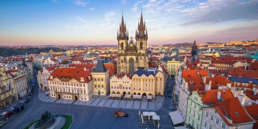 praha vaizdas is virsaus