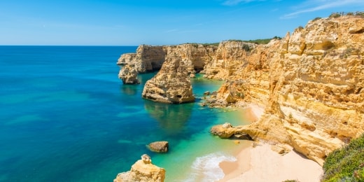 Praia da Marinha algarve vaizdas