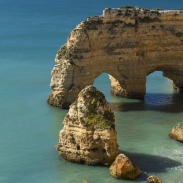 Praia da Marinha papludimys algarve